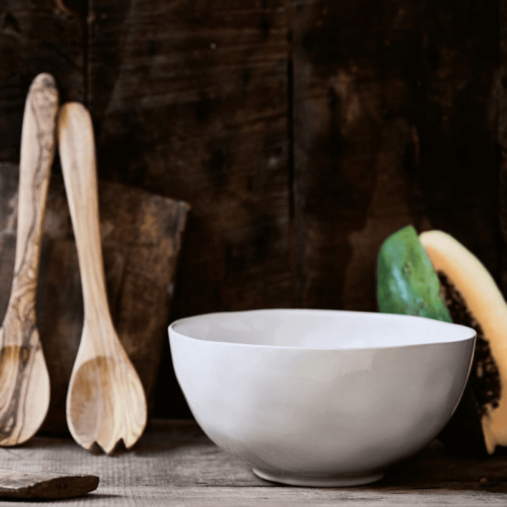 Portobello Salad Bowl, D26.3cm, White