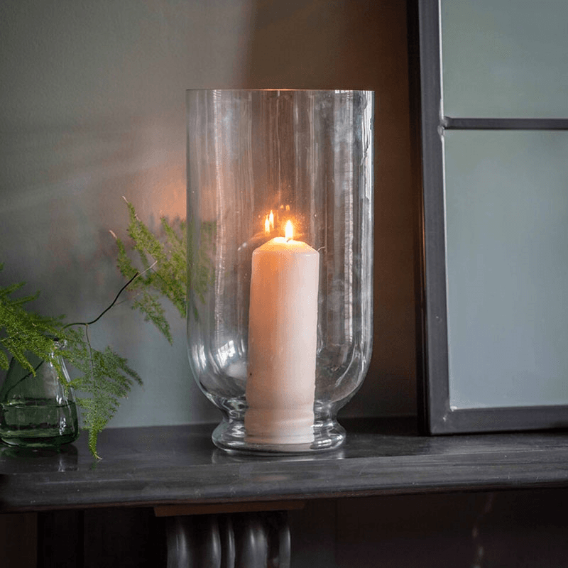 Ashton Hurricane Vase, H33.5cm, Clear