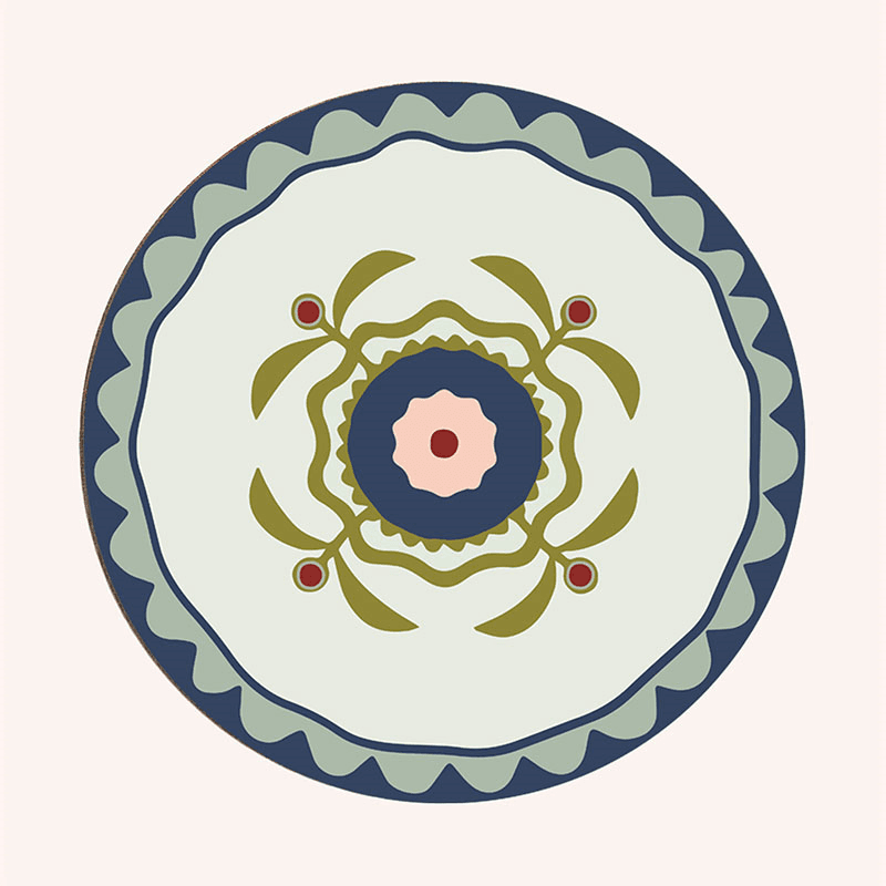 Flowerama Set of 6 Placemats, D29cm, Multi