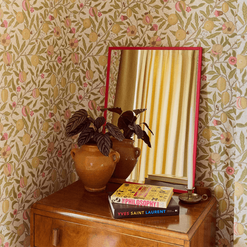 Mirror, 50cm, Venetian Red