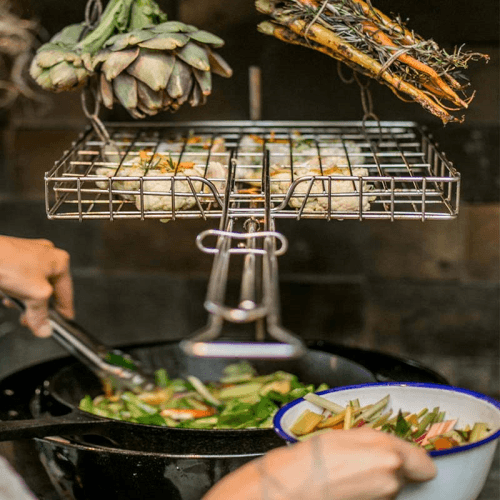 Image showing the Flip'n grate BBQ swivel grill, small 47cm, Silver product.