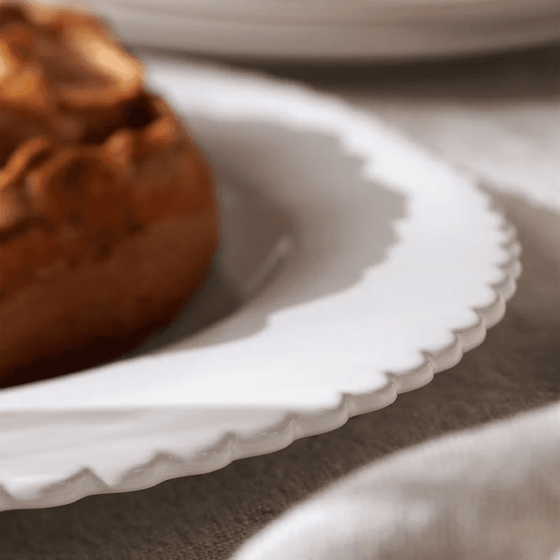 Heart Serving Plate, D35cm, White