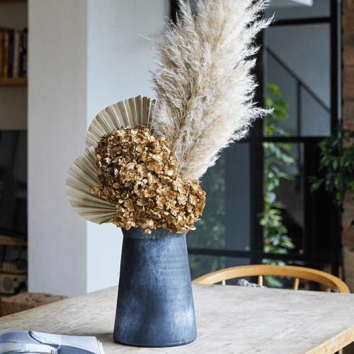 Image showing the Kew Eclectic Orangery Handthrown Vase, D20cm, Basalt product.