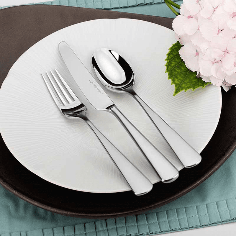 Mahogany 16 Piece Cutlery Set, Satin Finish