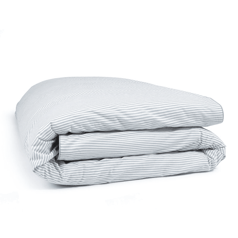 Striped Percale  Duvet Cover, Superking, Blue Stripe