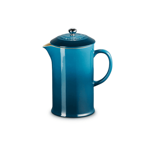 Image showing the Stoneware Cafetiere, 1L, Deep Teal product.