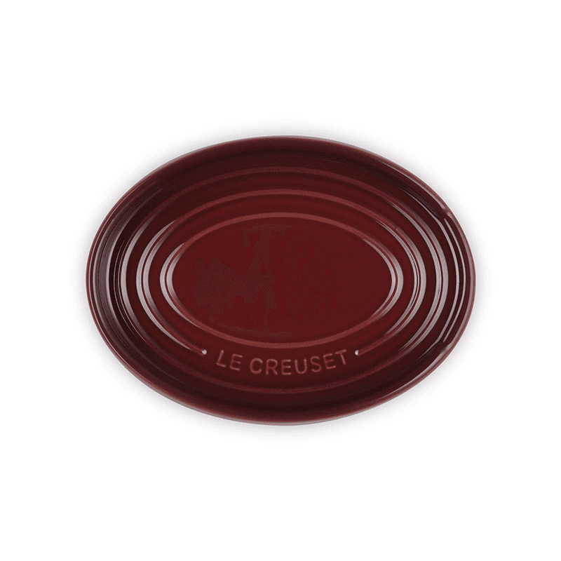 Stoneware Oval Spoon Rest, Garnet