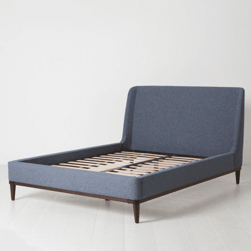 Image showing the Bed 02 Linen Double Frame, Midnight product.