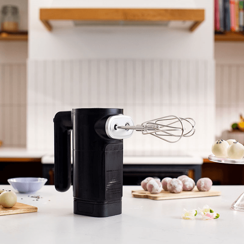 Cordless Hand Mixer Battery Included, Matt Black