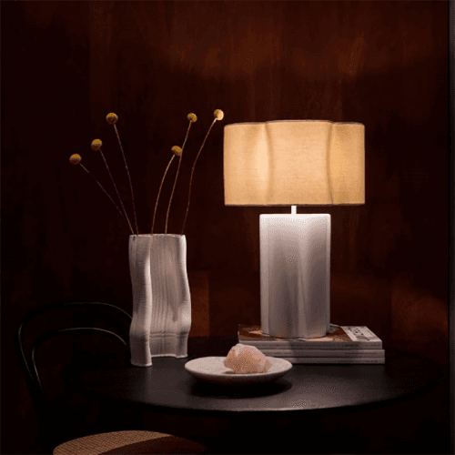 Image showing the Flower Table Lamp, H54cm, Opal product.