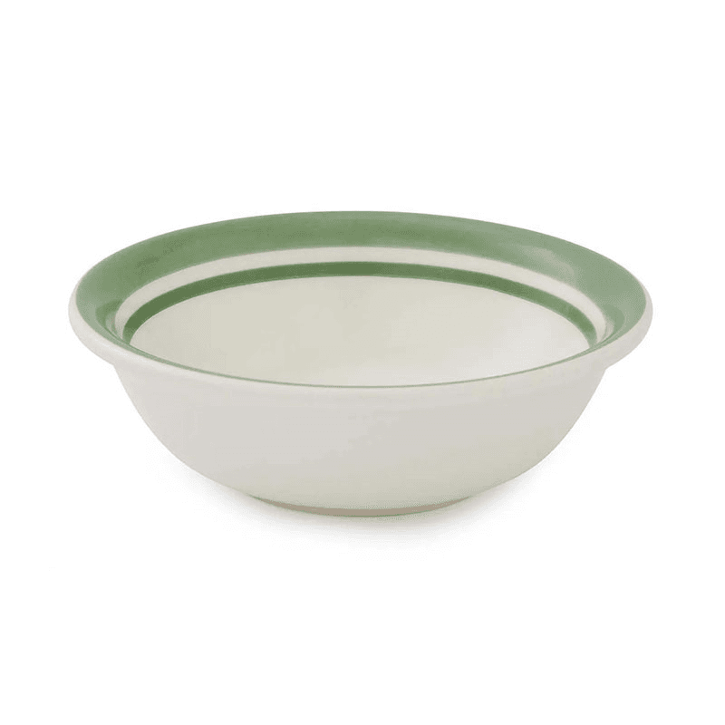 Potter's Stripe Set of 4 Bowls, D13cm, Green