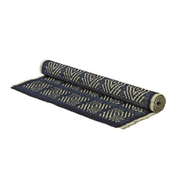 Image showing the Woven Placemats, Kaya, Bamboo, Indigo, Set of 4 product.