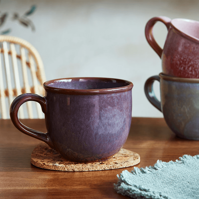 Minerals Set of 4 Mugs, 300ml, Amethyst