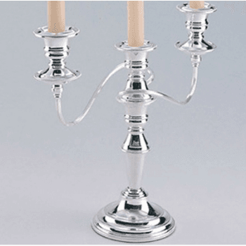 Image showing the Candelabra, Classic, Silver Plate,  3 light product.