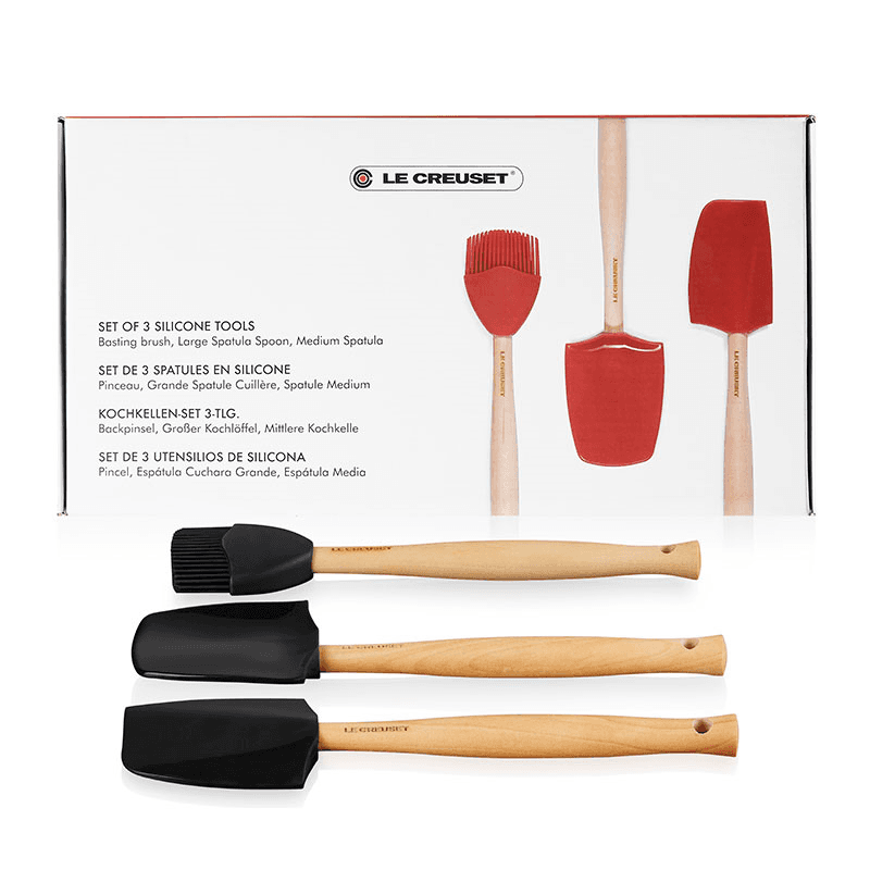 Silicone Utensil Tools, Set of 3, Black