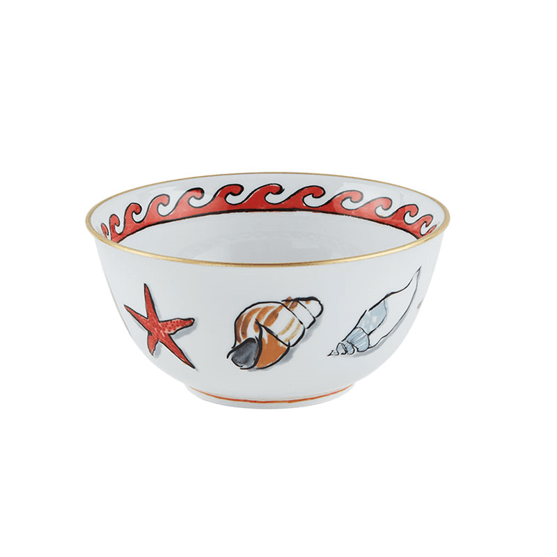 Il Viaggio Di Nettuno Hand-decorated Porcelain Bowl, White, 17cm