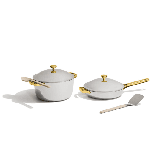 Image showing the Titanium Pro Cookware Duo, Chrome & Gold product.