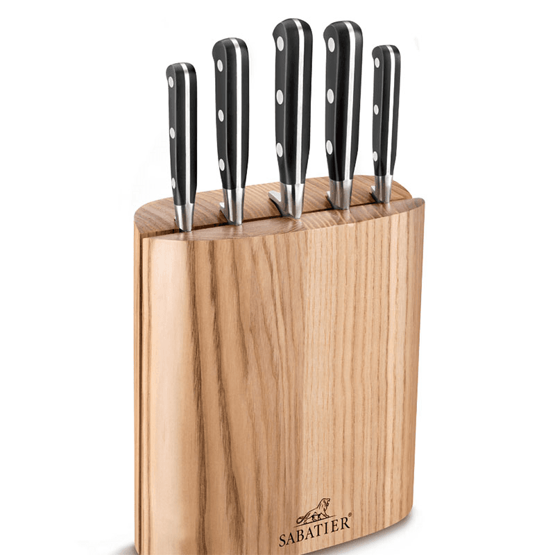 Ideal Steel 5Piece Knife Block Set, Black