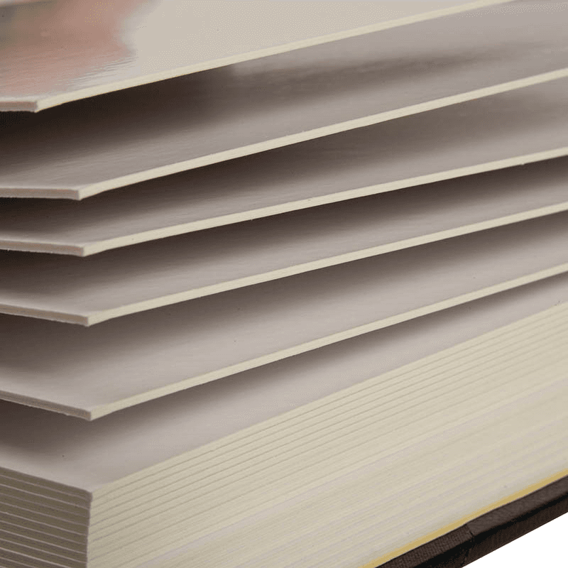 Large Landscape Photograph Album, L30.6 x W39.2cm, Blue / Burgundy