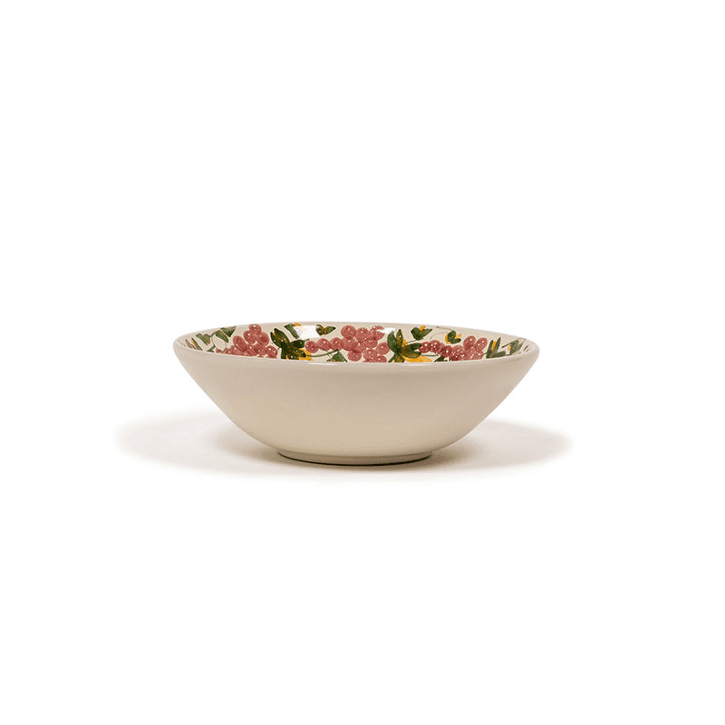 Vine Bowl, D23cm, Green and Pink