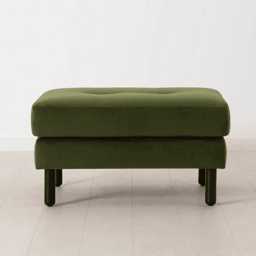 Image showing the Model 04 Ottoman, Velvet Vine product.