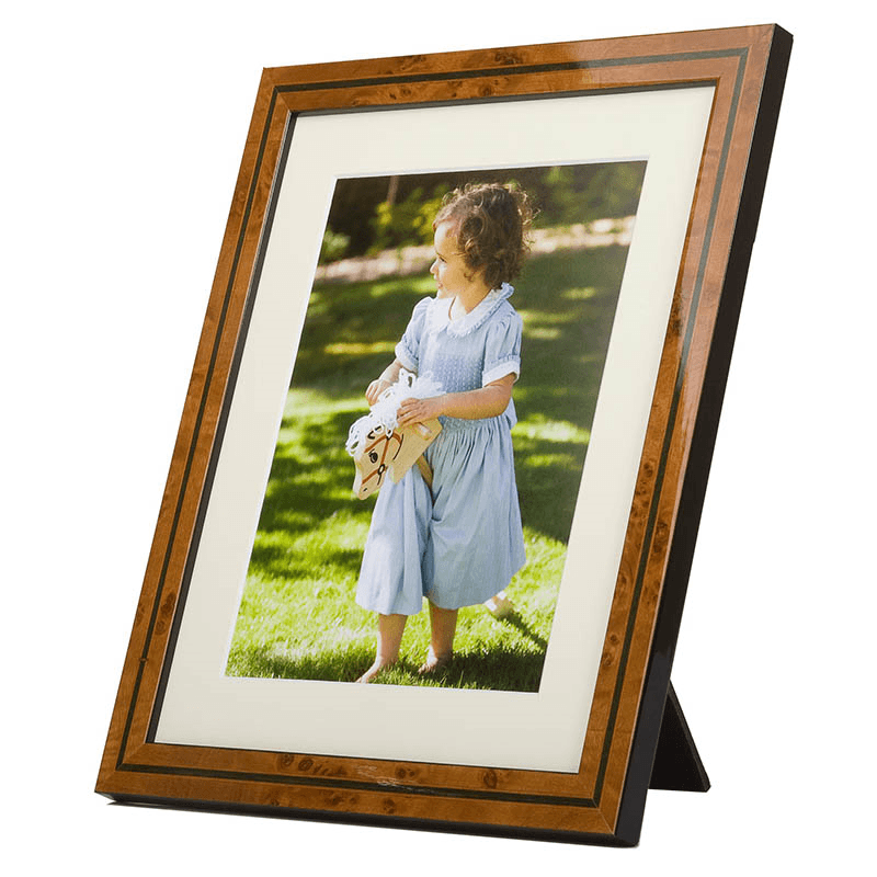 New Green Inlay Mounted Photograph Frame, 10x8", Green Inlay
