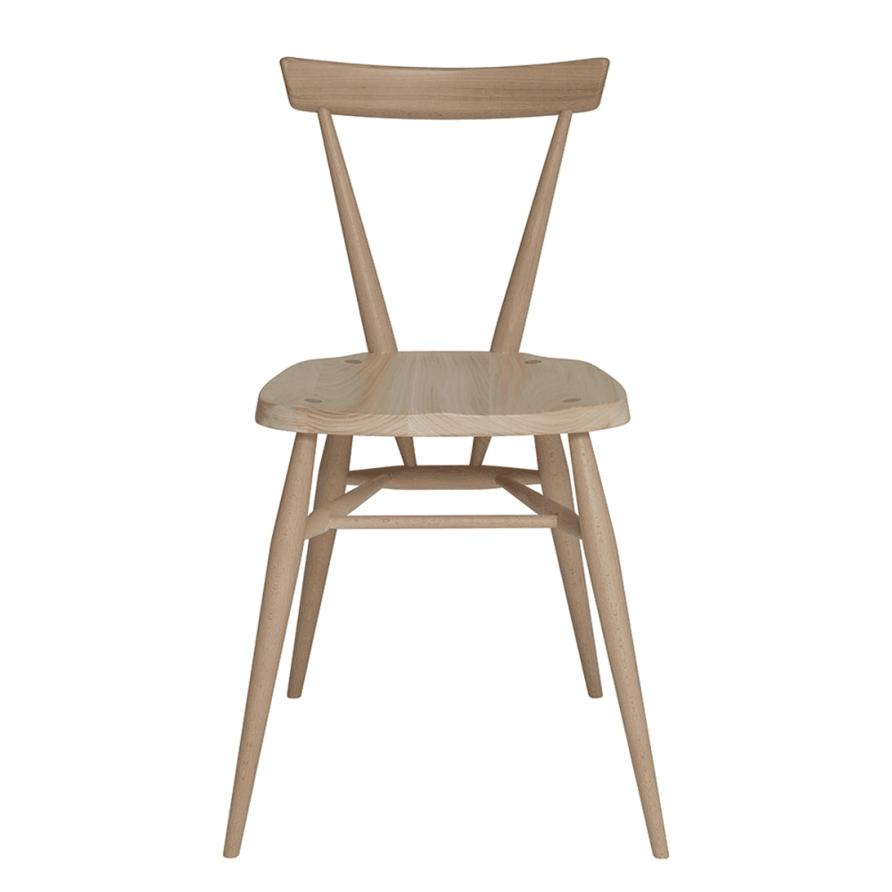 Originals Stacking Chair, L.Ercolani by Ercol, H80 x W49 x D50cm, Natural