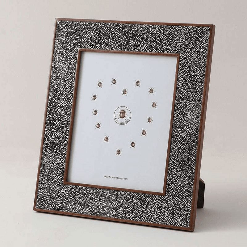 Classic Photo  Frame, 10 x 8", Charcoal Shagreen