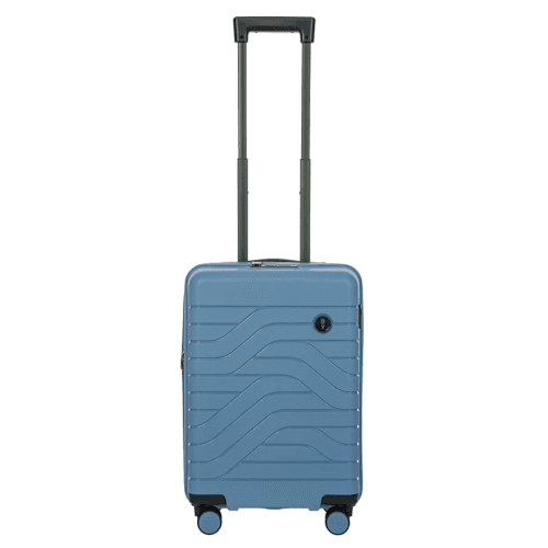 Image showing the Ulisse Expandable Carry-on Suitcase, H55cm x L37 x W23cm, Grey Blue product.