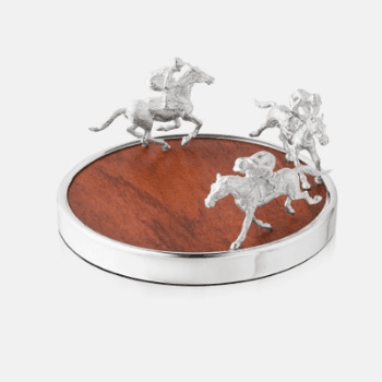 Image showing the Bottle Coaster, Jockey, Silver Plate product.