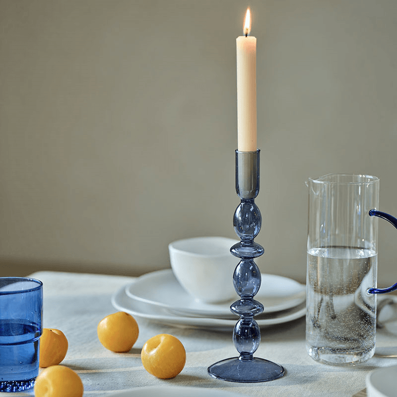 Hestia Candle Holder, H26.5cm, Grey