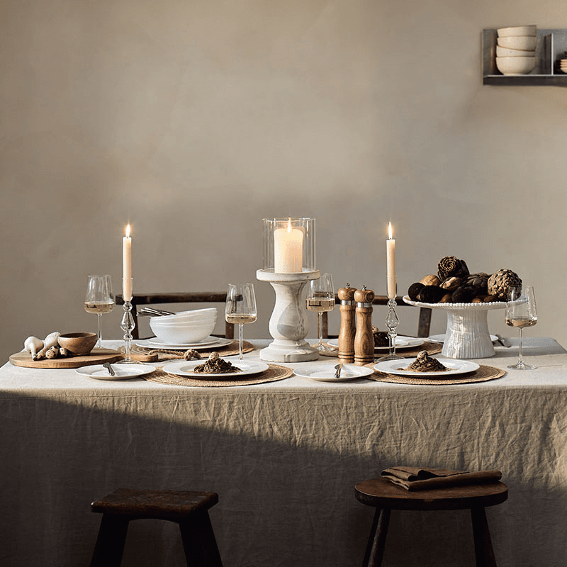 Cashmere 12 Piece Dinnerware Set, White