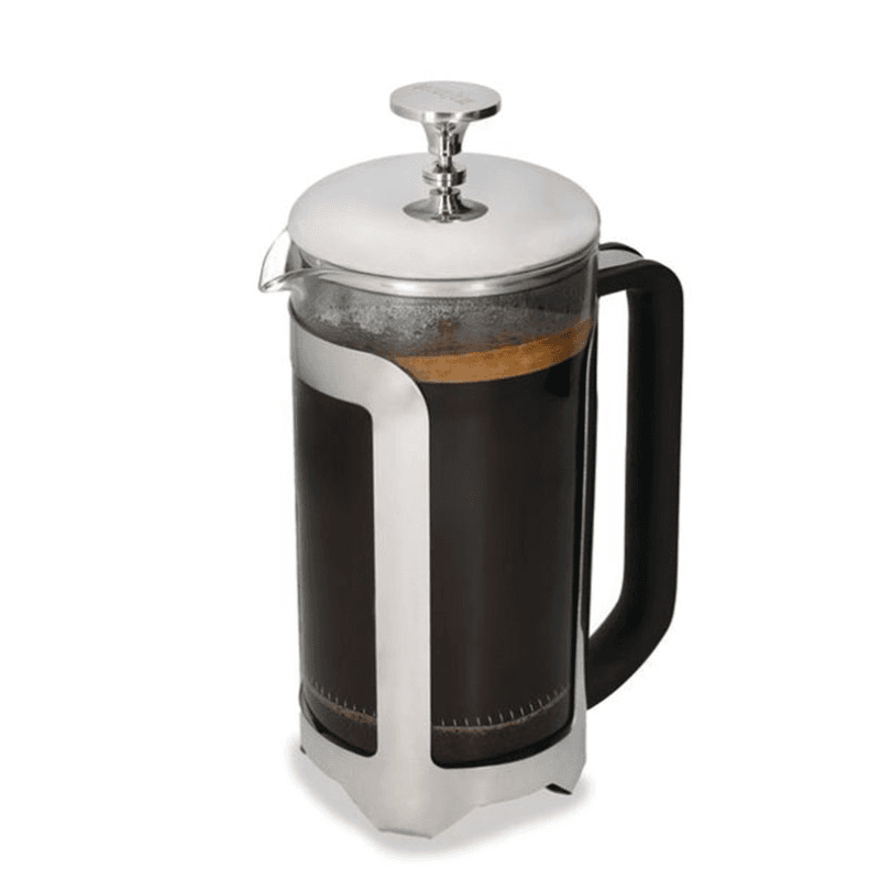 Roma Stainless Steel Cafetière, 8 Cup, Silver