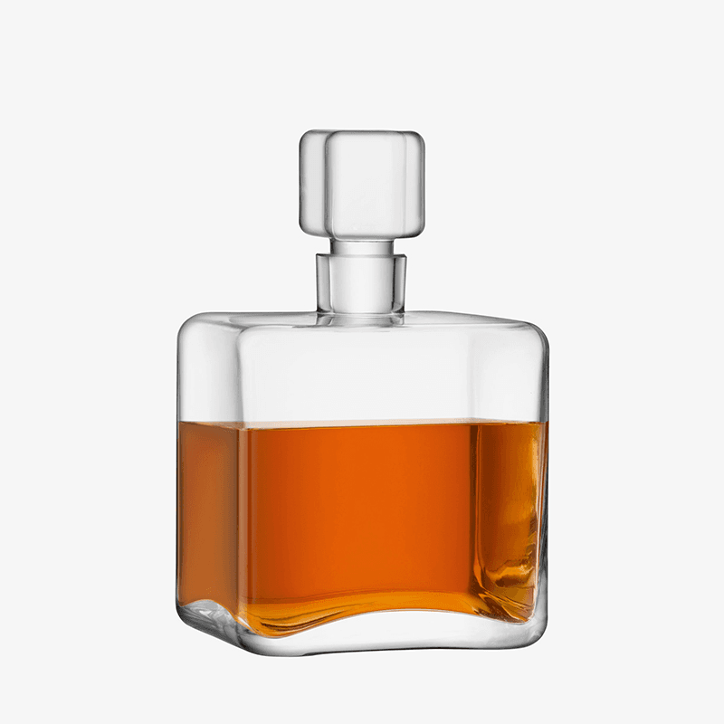 Cask Whisky Square Decanter, 1l, Clear