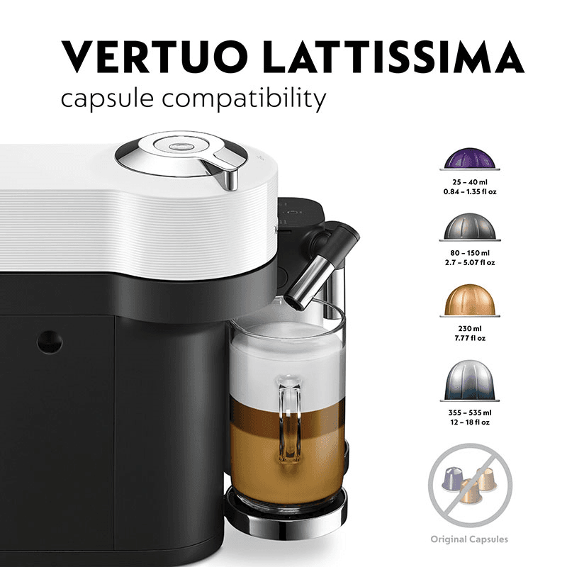 Vertuo Lattissima Coffee Machine, White
