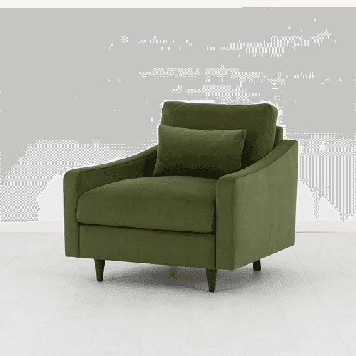 Image showing the Model 07 Velvet Armchair, Vine product.