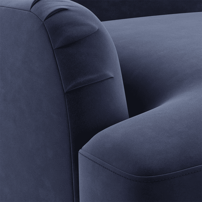 Coleridge Three Seater Sofa, Sapphire