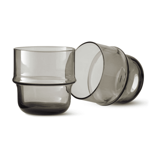 Image showing the Unda Pair of tumblers, Grey product.