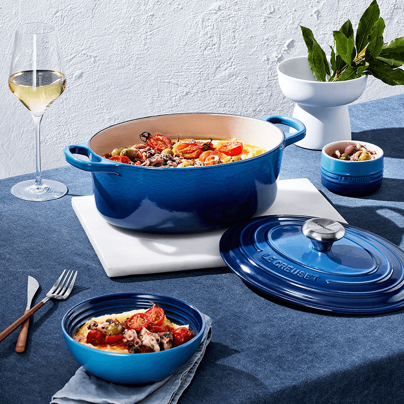 Signature Cast Iron Oval Casserole, 29cm, Azure