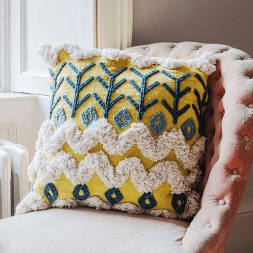 Image showing the Kansa Cushion, 50 x 50cm, Yellow product.