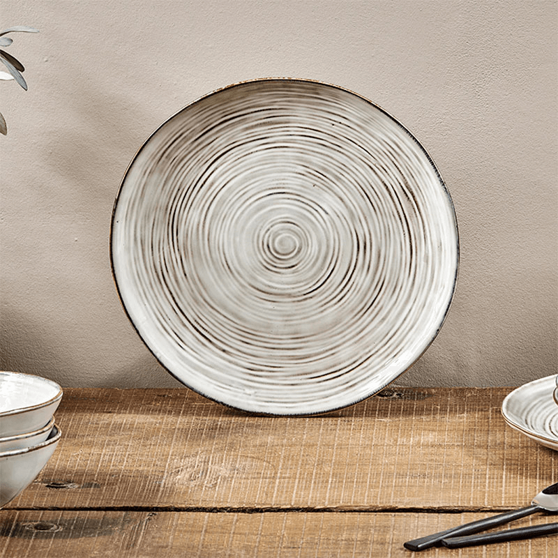 Dhanuk 12 Piece Dinner Set, Cream