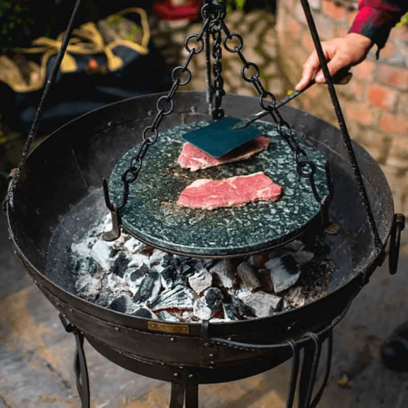 Stone griddle plate, 8.6kg, Black