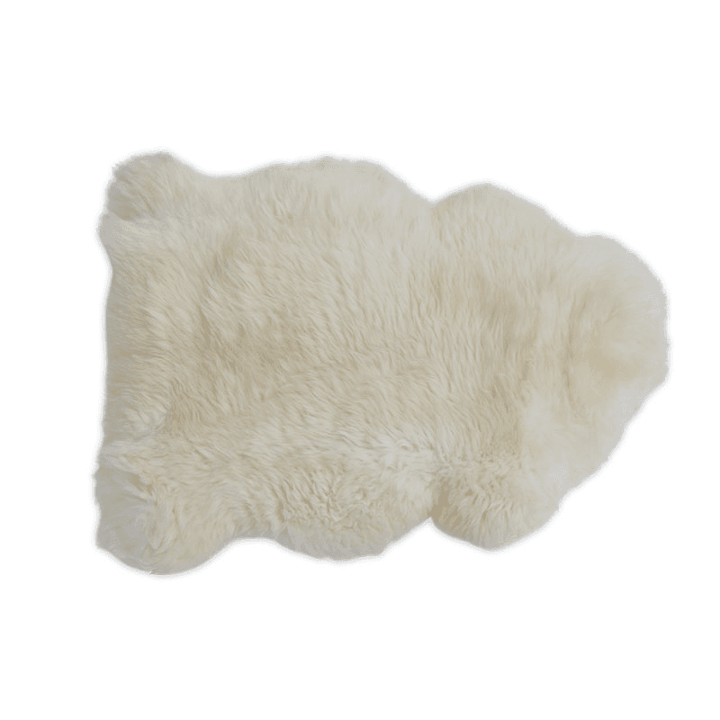 Southdown Sheepskin Rug, 75 x 100cm, Ivory