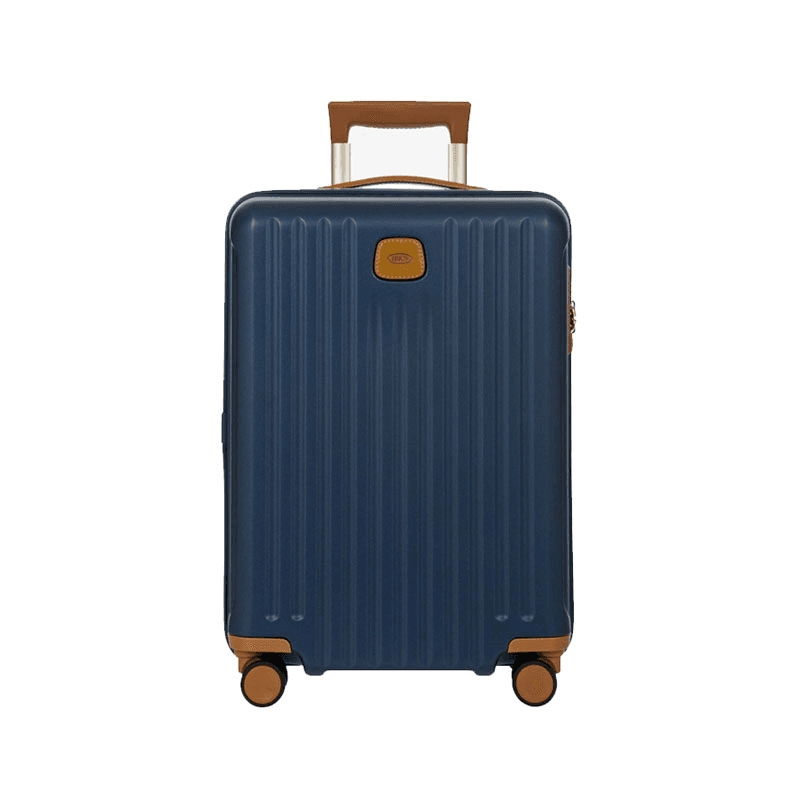 Capri Carry-On Suitcase with Front Pocket, H55x W23 X L40cm, Blue