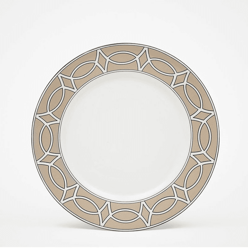 Loop Set of 2 Dessert Plate, D21cm, Truffle