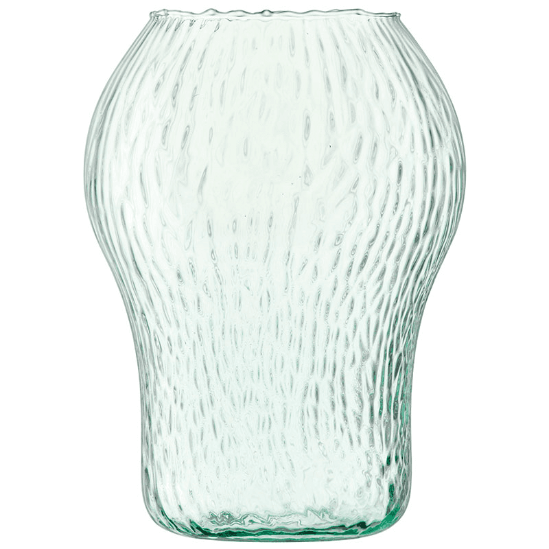 Canopy Seed Vase, H27cm, Clear Recycled Glass
