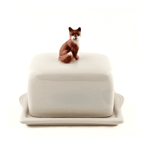 Image showing the Fox Butter dish, L11.5 x D9 x H10.8cm product.