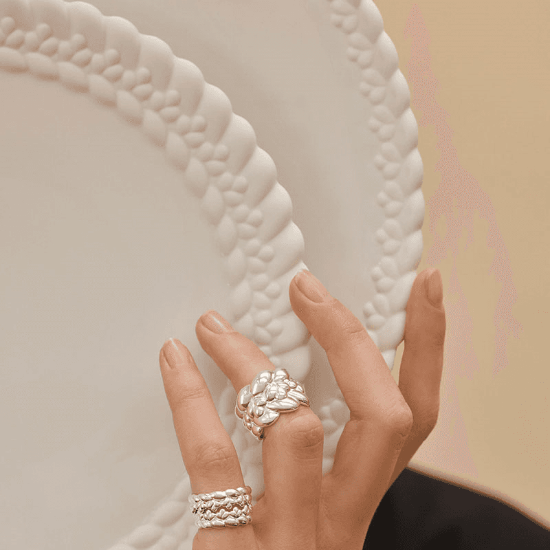 Babylone Dessert Plate , D21cm, White