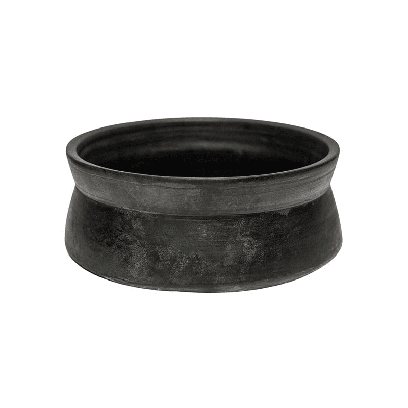 Kew Eclectic Orangery Handthrown Statement Bowl, D30cm, Bronze