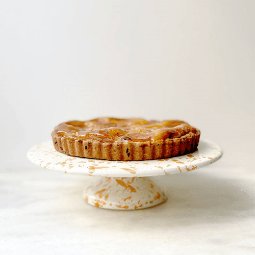 Image showing the Splatter Cake Stand, D25.5cm, Burnt Orange product.